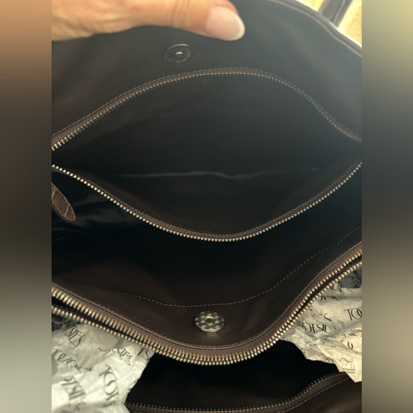 Crocodile skin in brown Handbag, Tote Bag. Lining full grade leather - Picture 9 of 9